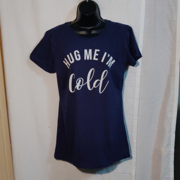 Heather Blue 'Hug Me I'm Cold' Relaxed-Fit Tee - Picture 1 of 2